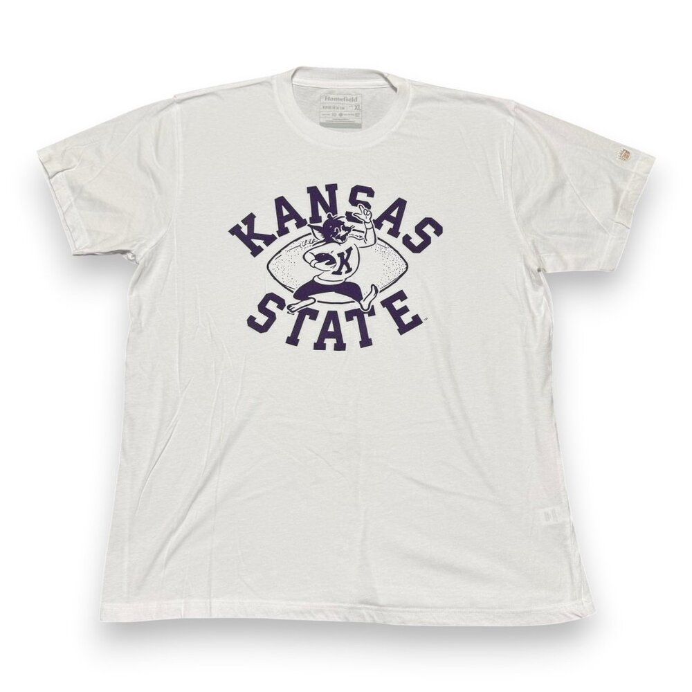 Kansas State Wildcats Homefield Apparel Men's White T Shirt Size XL